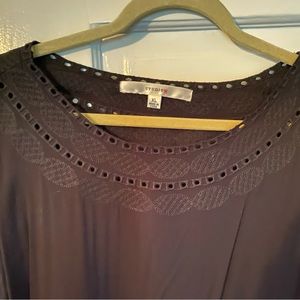 Studio M black peasant style top